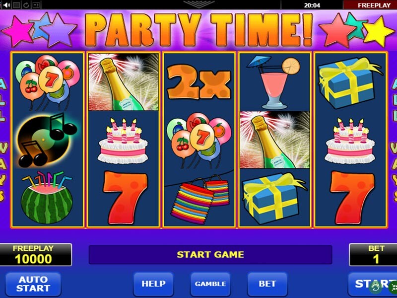 Party Time Slot Machine Mobile