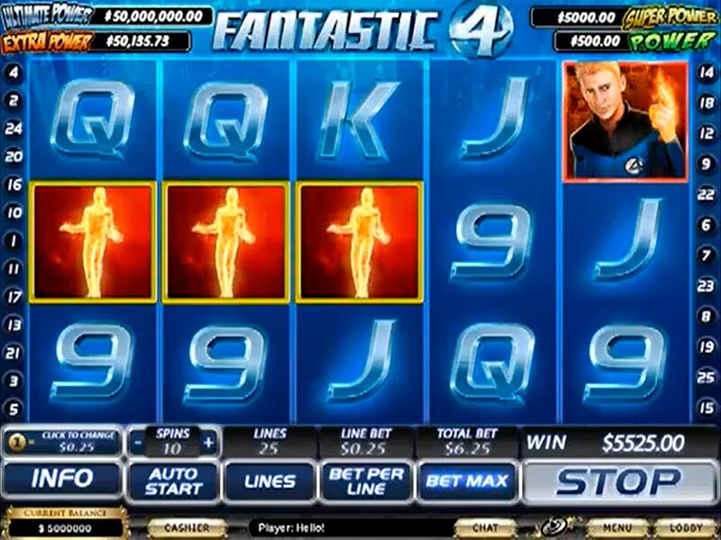 Fantastic Four Slot Machine Mobile